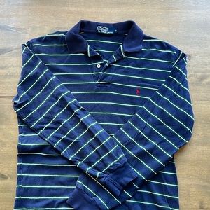 Polo Long Sleeve Polo Shirt Striped